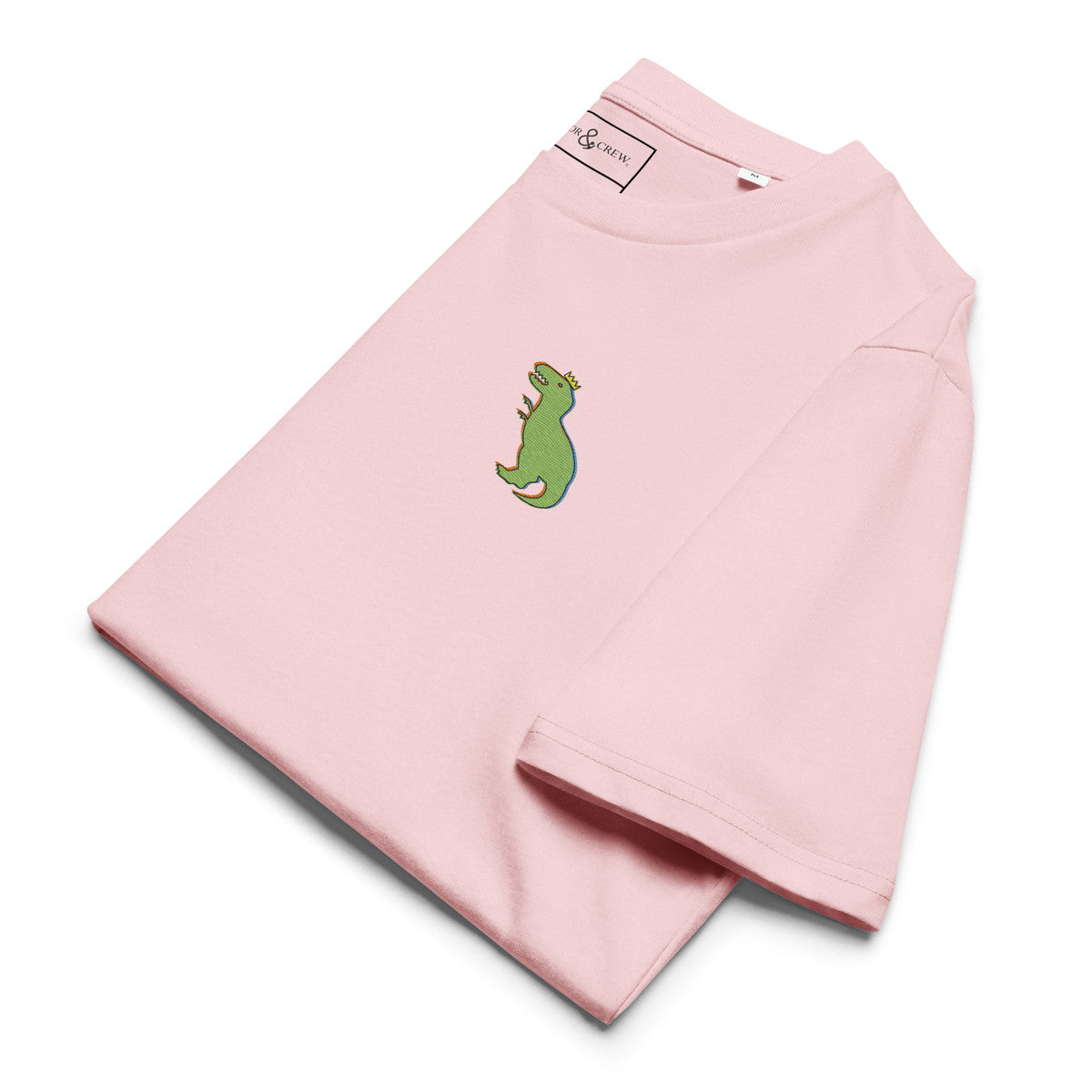 ANCHOR & CREW T-Rex Snap Dancin' In The Wild Organic Cotton Embroidered T-Shirt