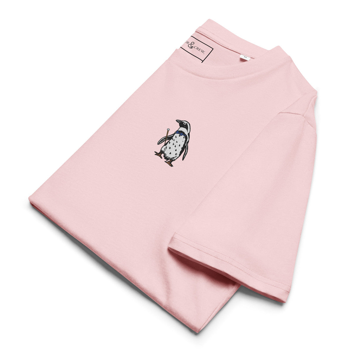 ANCHOR & CREW Penguin Suit Actual Life Organic Cotton Embroidered T-Shirt