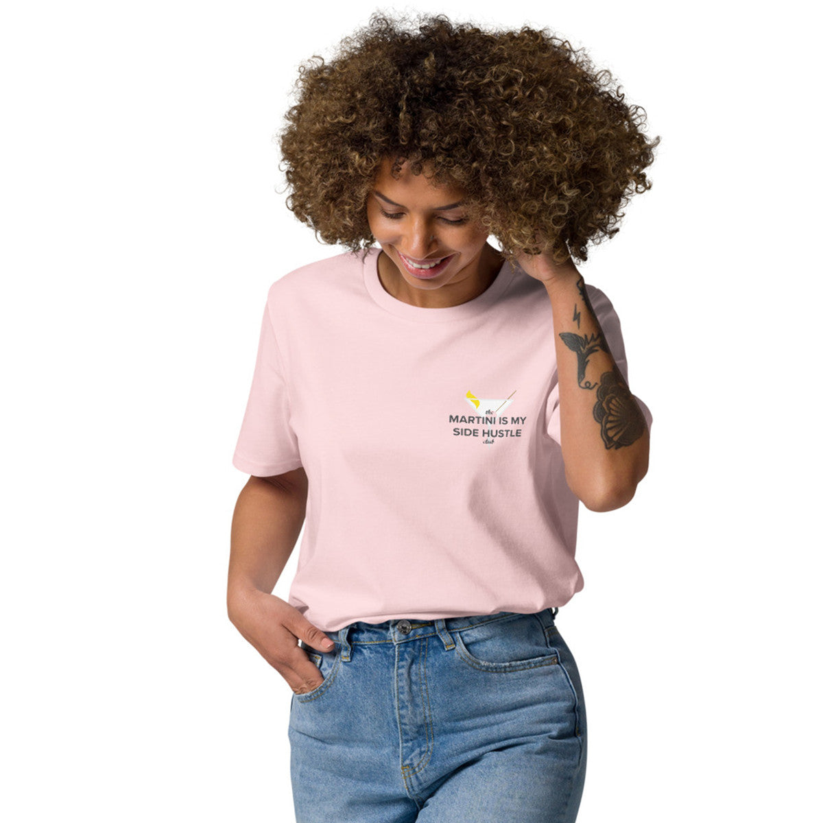 ANCHOR & CREW Martini Is My Side Hustle Club Organic Cotton T-Shirt