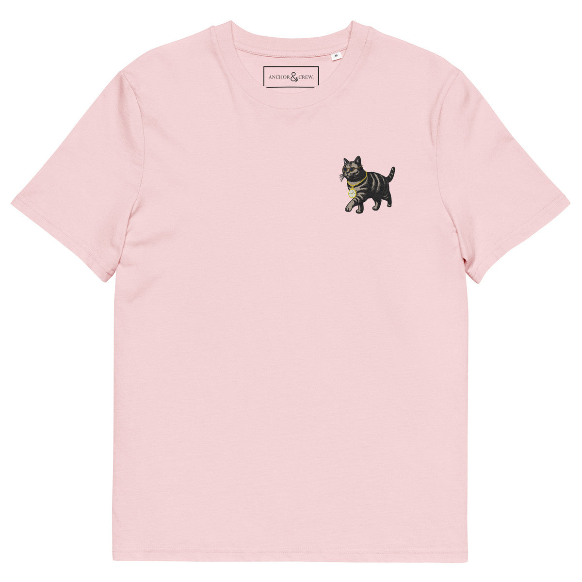 ANCHOR & CREW Cool Cat Actual Life Organic Cotton Embroidered T-Shirt