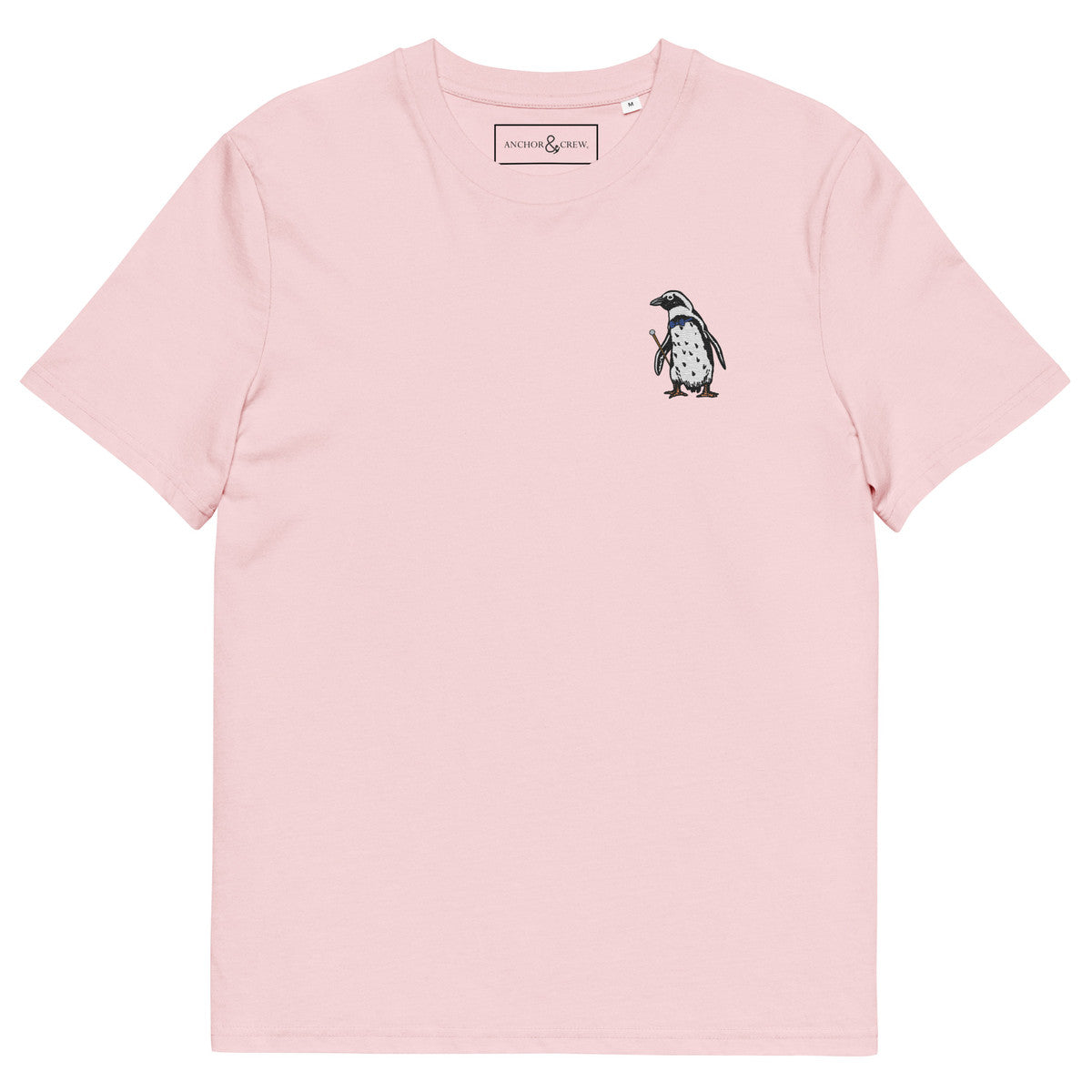 ANCHOR & CREW Penguin Suit Actual Life Organic Cotton Embroidered T-Shirt