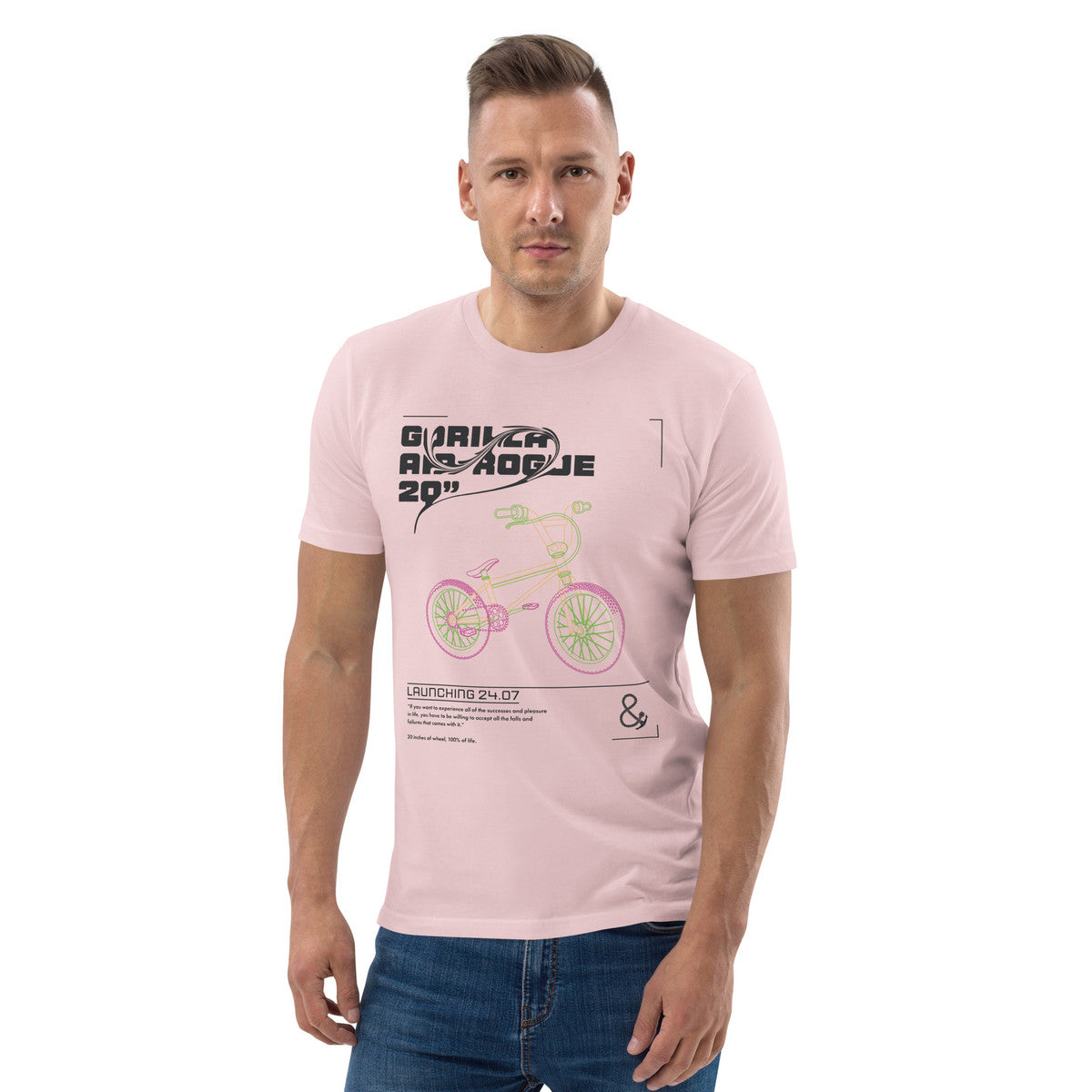 ANCHOR & CREW Gorilla Air-Rogue Bike Archives Organic Cotton T-Shirt