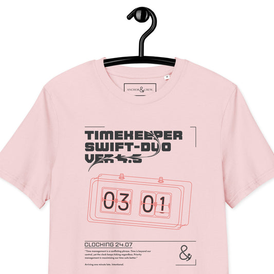ANCHOR & CREW Timekeeper Swift-Duo Ver 4.5 Clock Archives Organic Cotton T-Shir