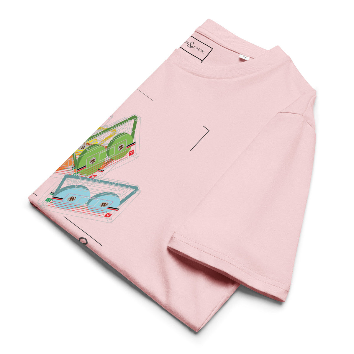 ANCHOR & CREW Just Press Play Cassettes Archives Organic Cotton T-Shirt