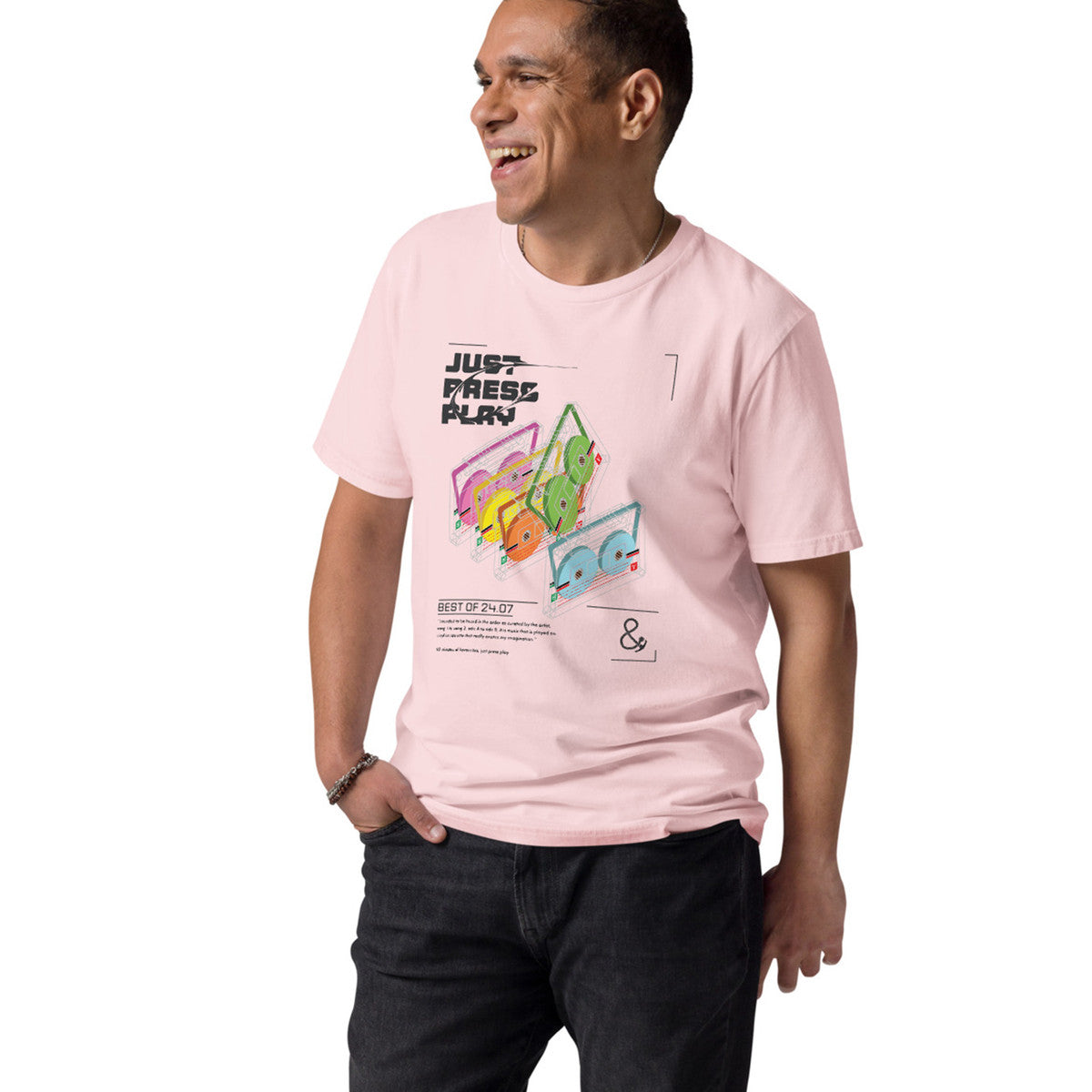 ANCHOR & CREW Just Press Play Cassettes Archives Organic Cotton T-Shirt