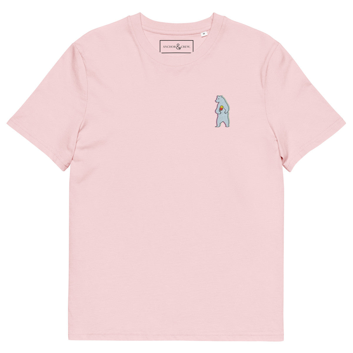 ANCHOR & CREW Polar Bear x Ice Cream In The Wild Organic Cotton Embroidered T-Shirt