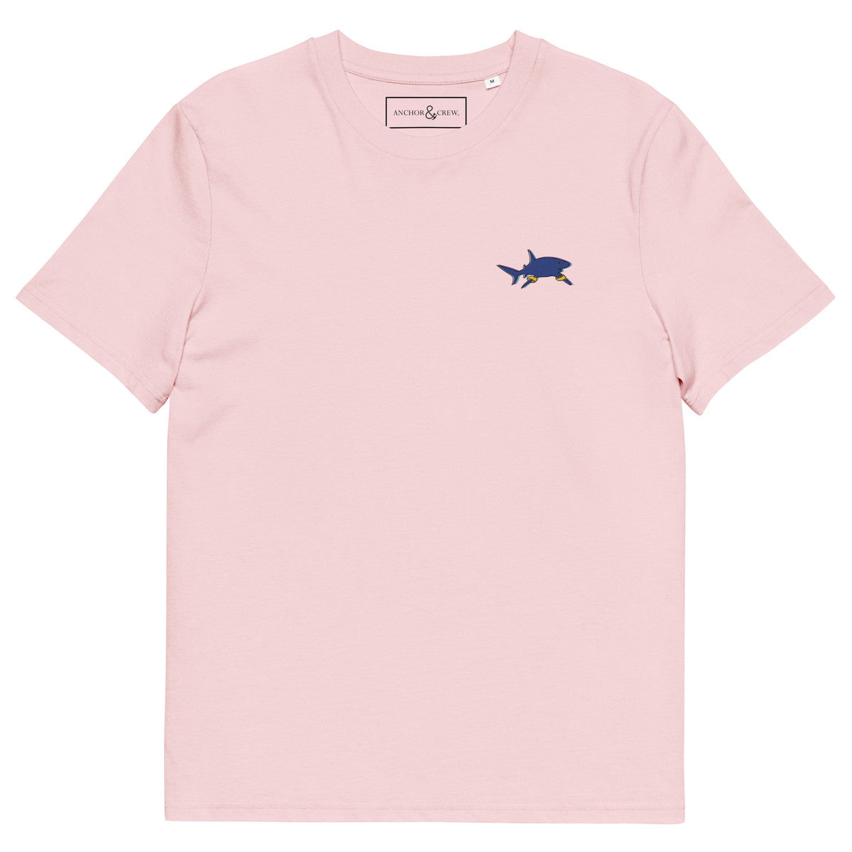 ANCHOR & CREW Shark x Gone Swimming In The Wild Organic Cotton Embroidered T-Shirt