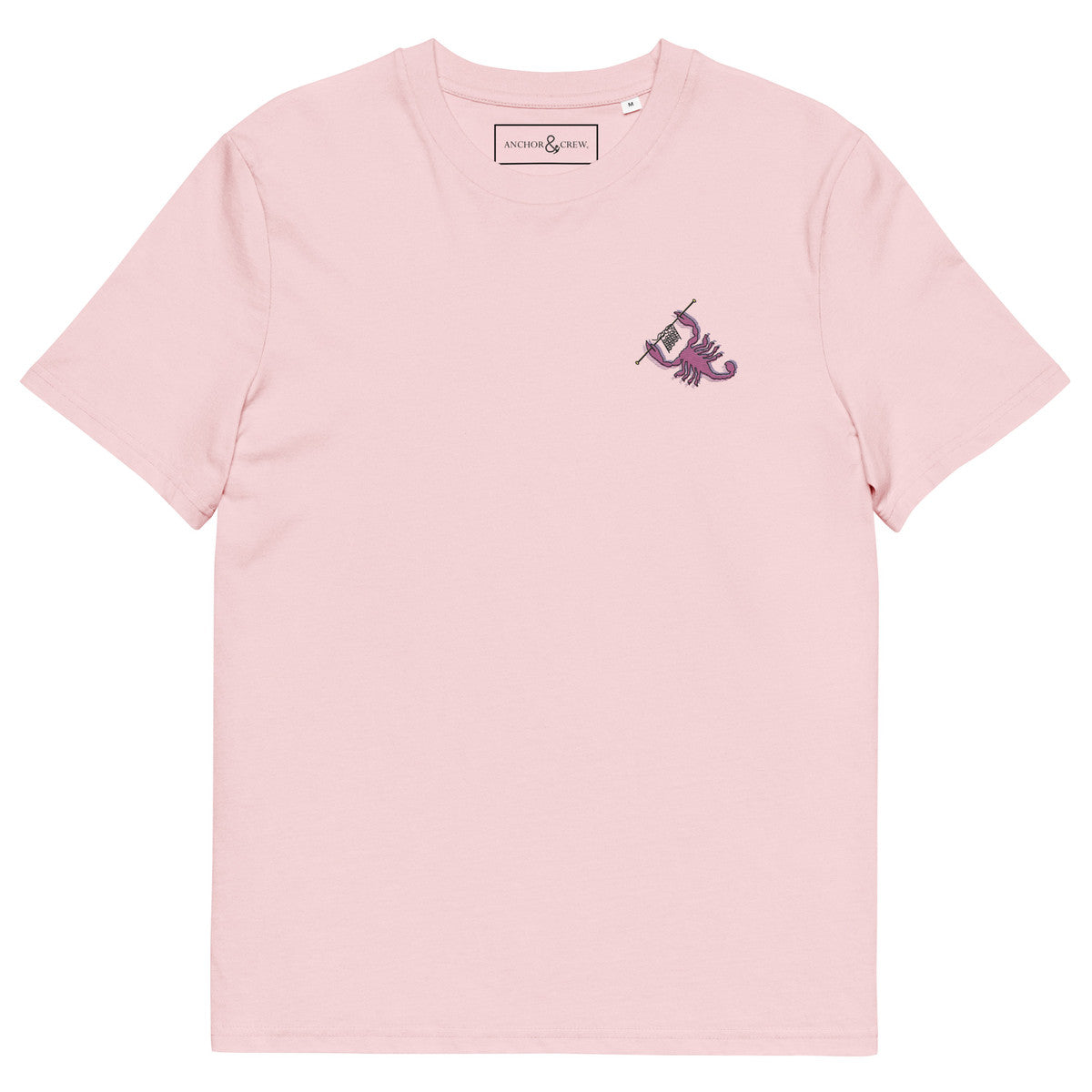 ANCHOR & CREW Scorpion Knitter In The Wild Organic Cotton Embroidered T-Shirt