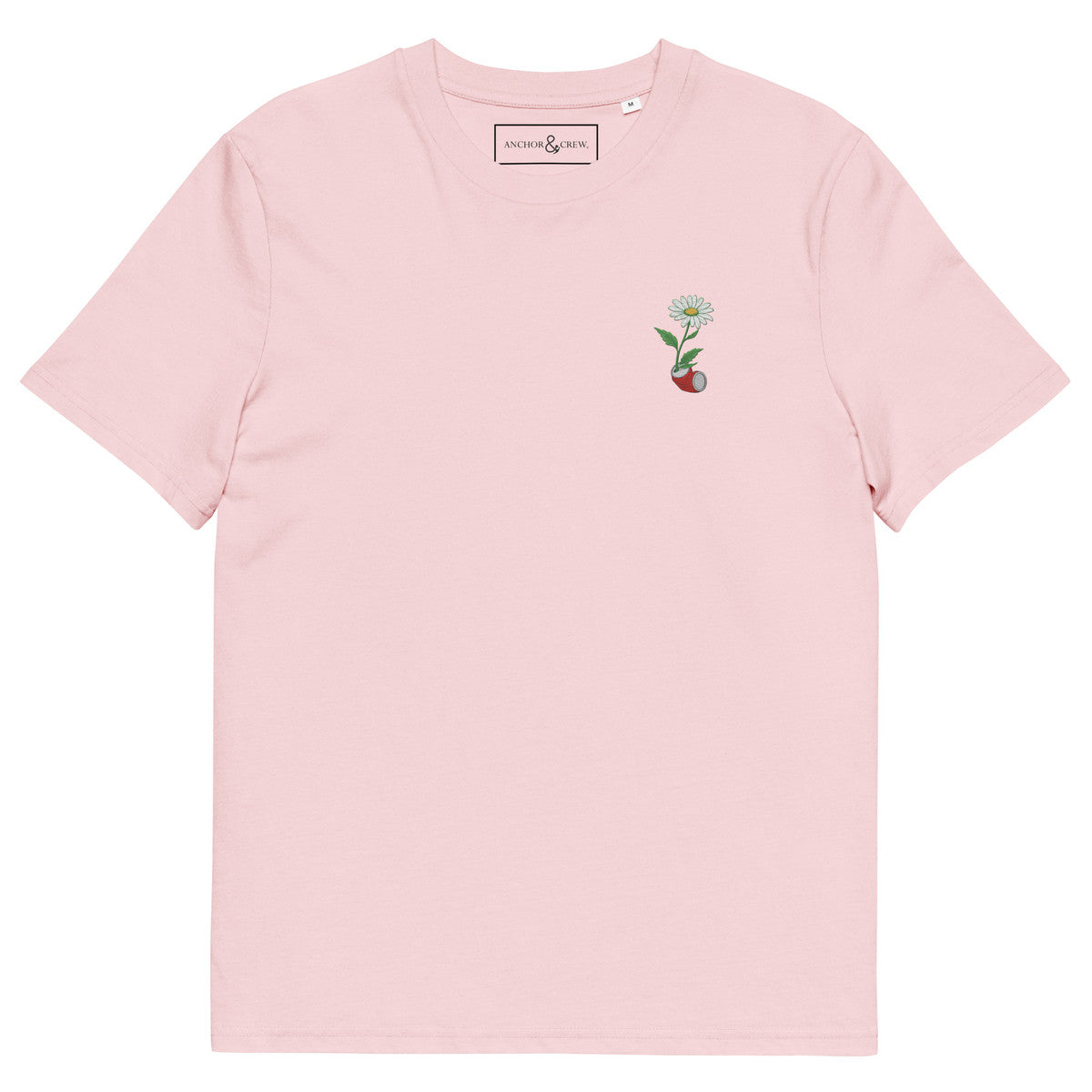 ANCHOR & CREW Daisy Dystopia Garden Organic Cotton Embroidered T-Shirt