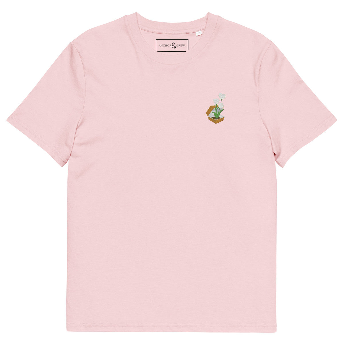 ANCHOR & CREW Tulip Garden Dystopia Organic Cotton Embroidered T-Shirt