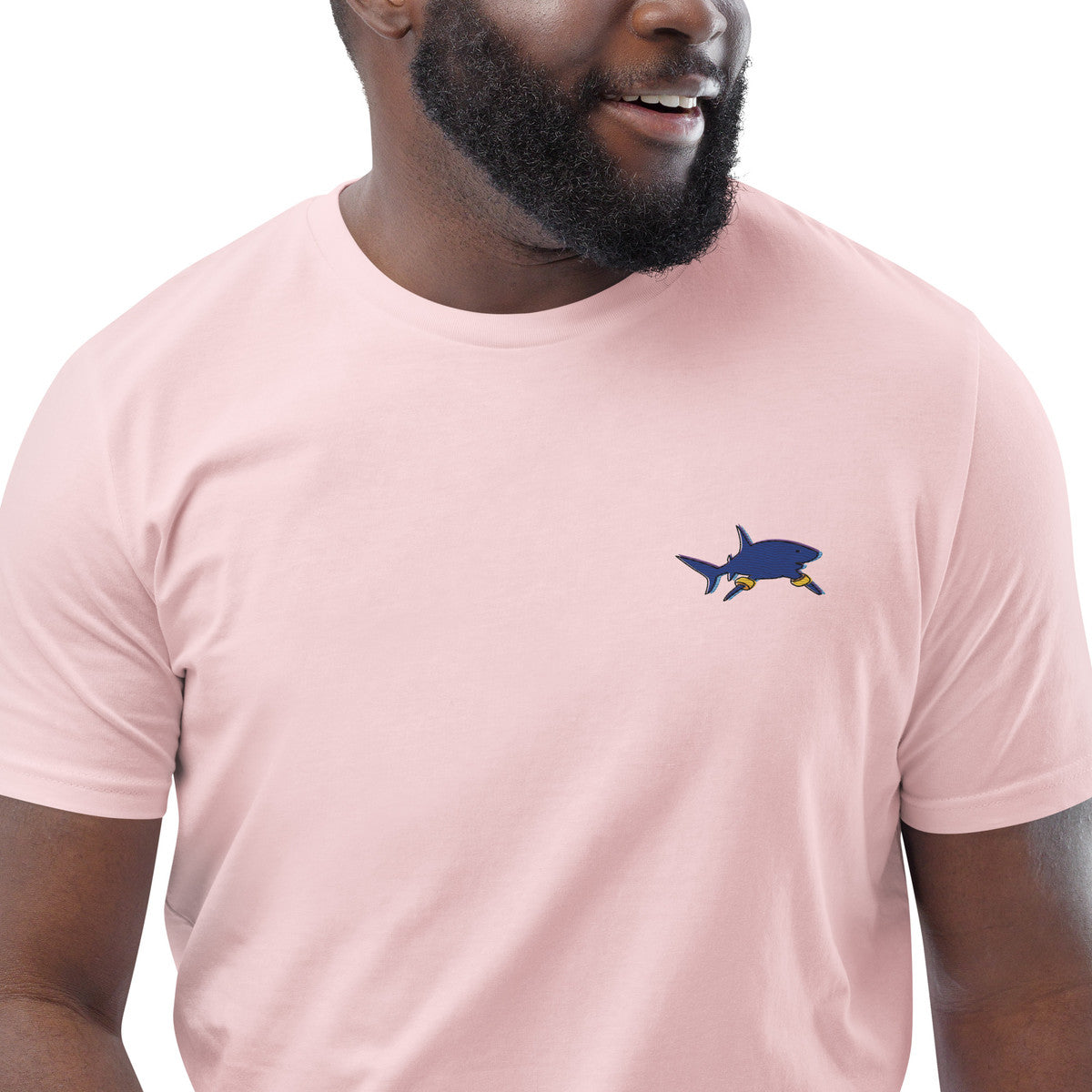 ANCHOR & CREW Shark x Gone Swimming In The Wild Organic Cotton Embroidered T-Shirt