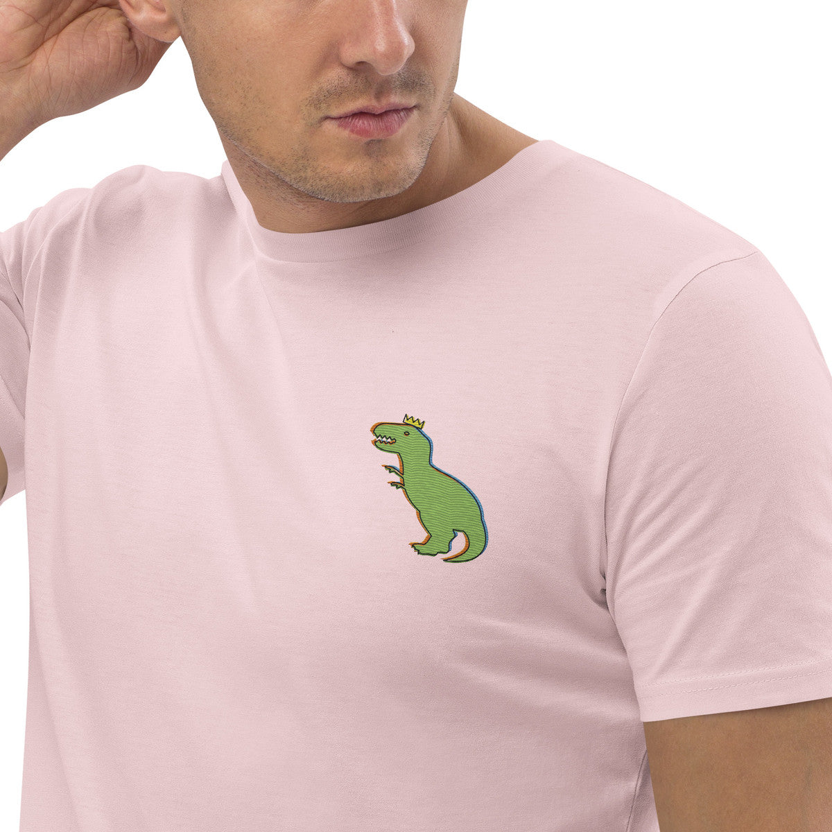 ANCHOR & CREW T-Rex Snap Dancin' In The Wild Organic Cotton Embroidered T-Shirt