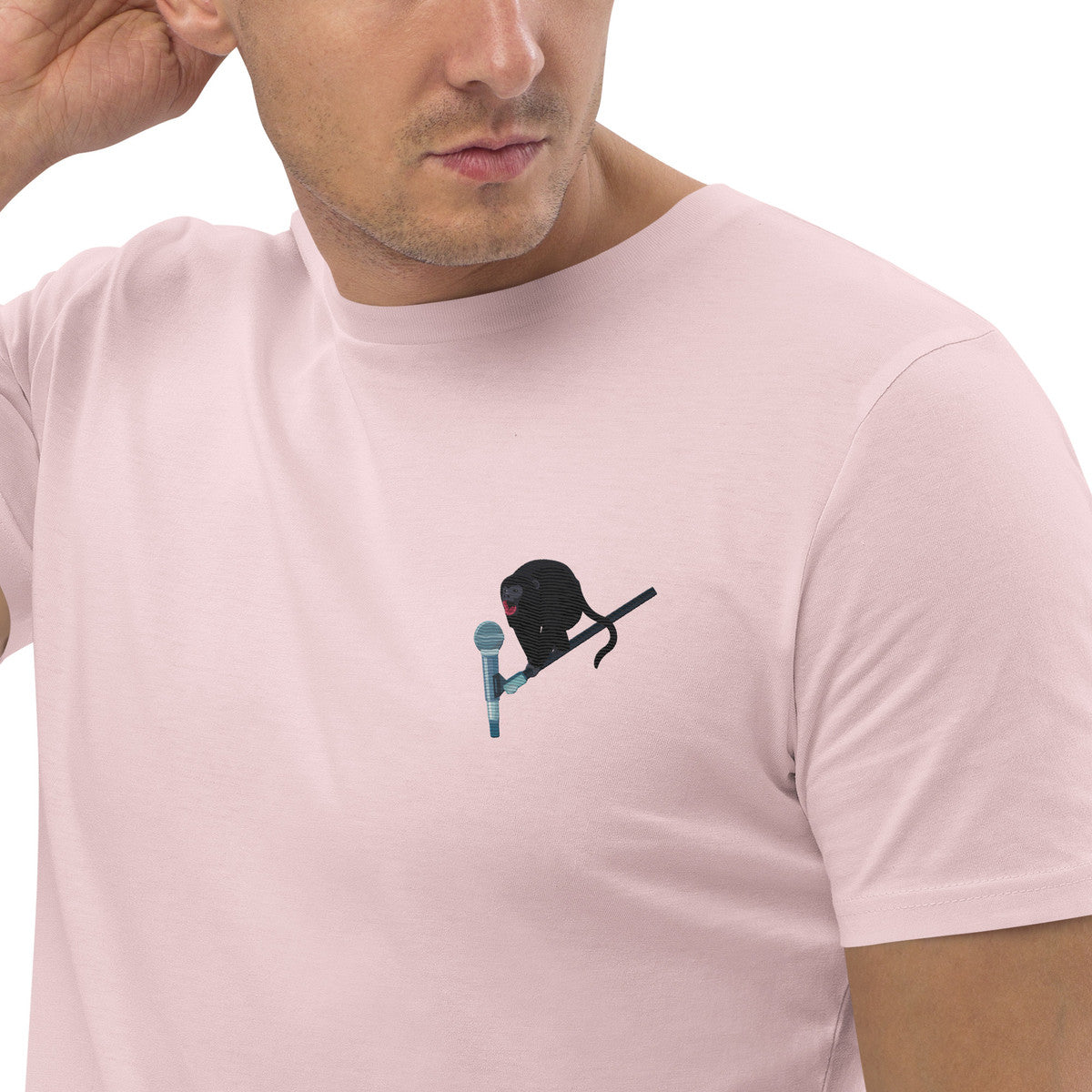 ANCHOR & CREW The Artist Monkey Organic Cotton Embroidered T-Shirt
