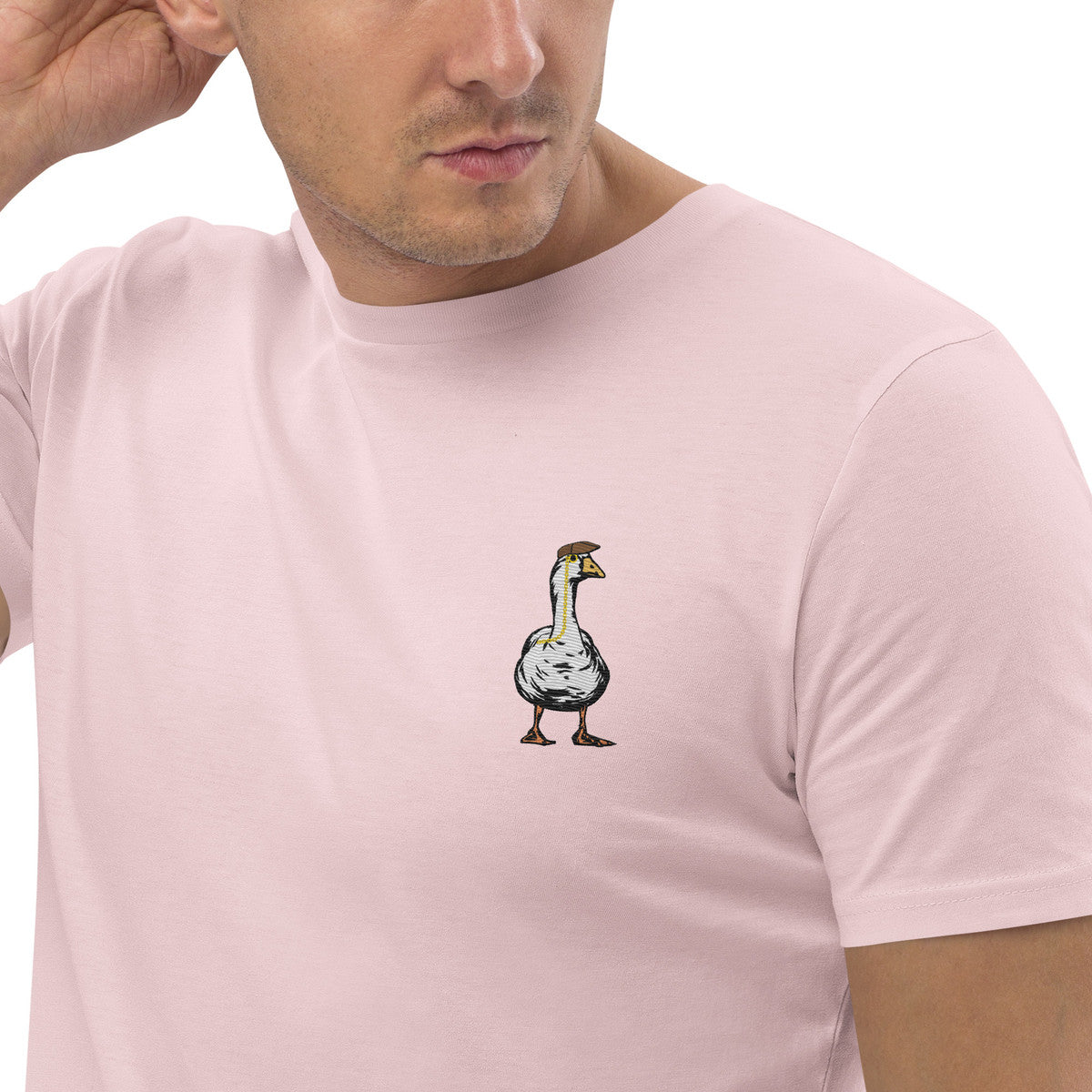 ANCHOR & CREW Dapper Duck Actual Life Organic Cotton Embroidered T-Shirt