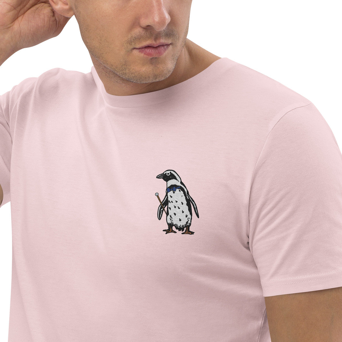 ANCHOR & CREW Penguin Suit Actual Life Organic Cotton Embroidered T-Shirt