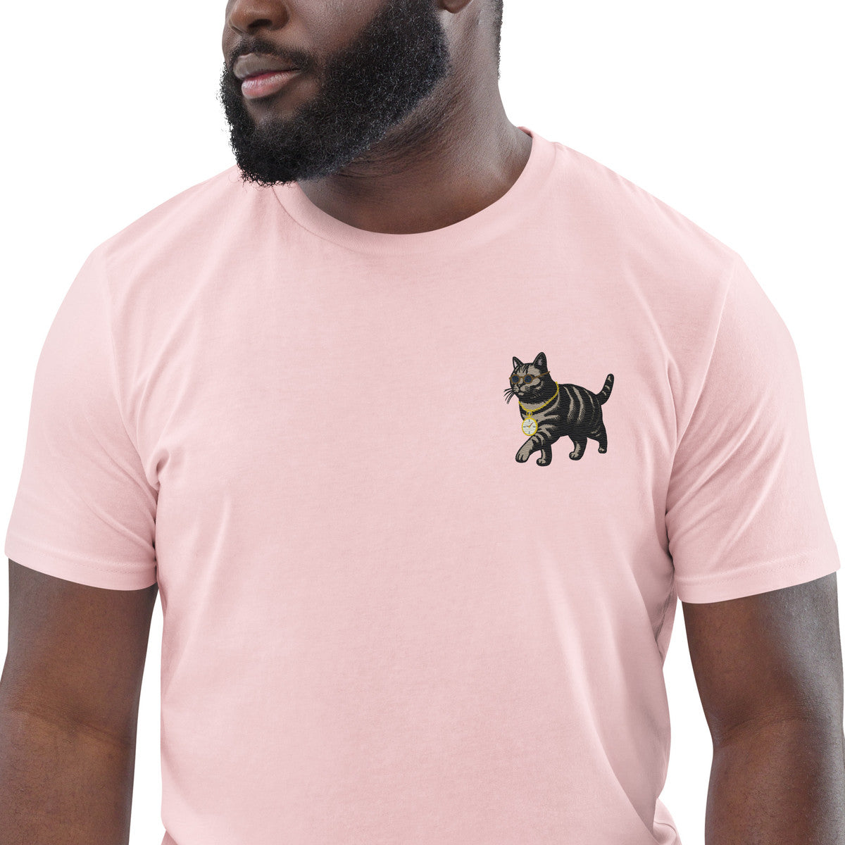 ANCHOR & CREW Cool Cat Actual Life Organic Cotton Embroidered T-Shirt