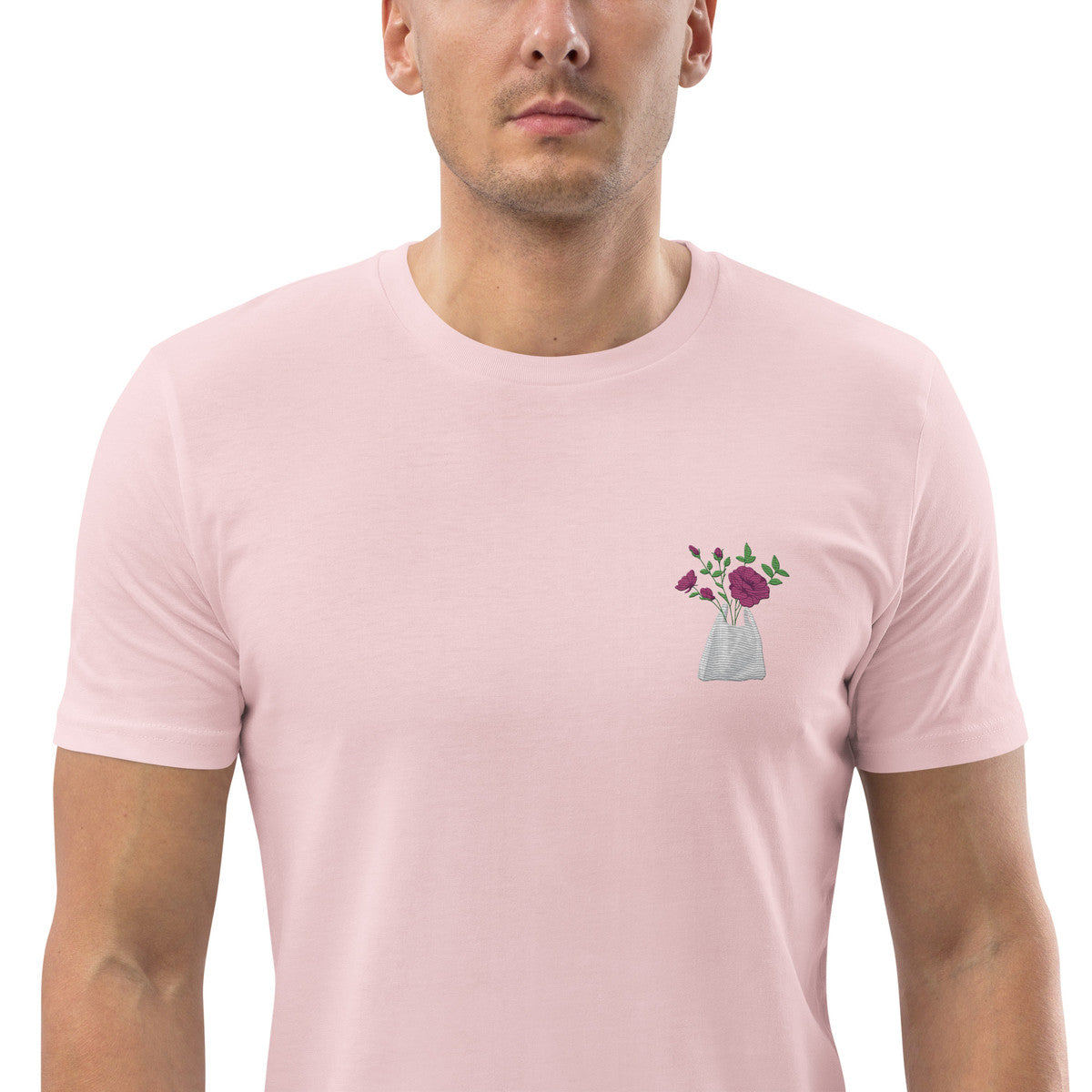 ANCHOR & CREW Peony Garden Dystopia Organic Cotton Embroidered T-Shirt