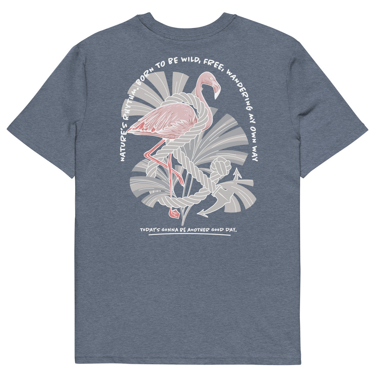 ANCHOR & CREW Flamingo Another Good Day Organic Cotton T-Shirt
