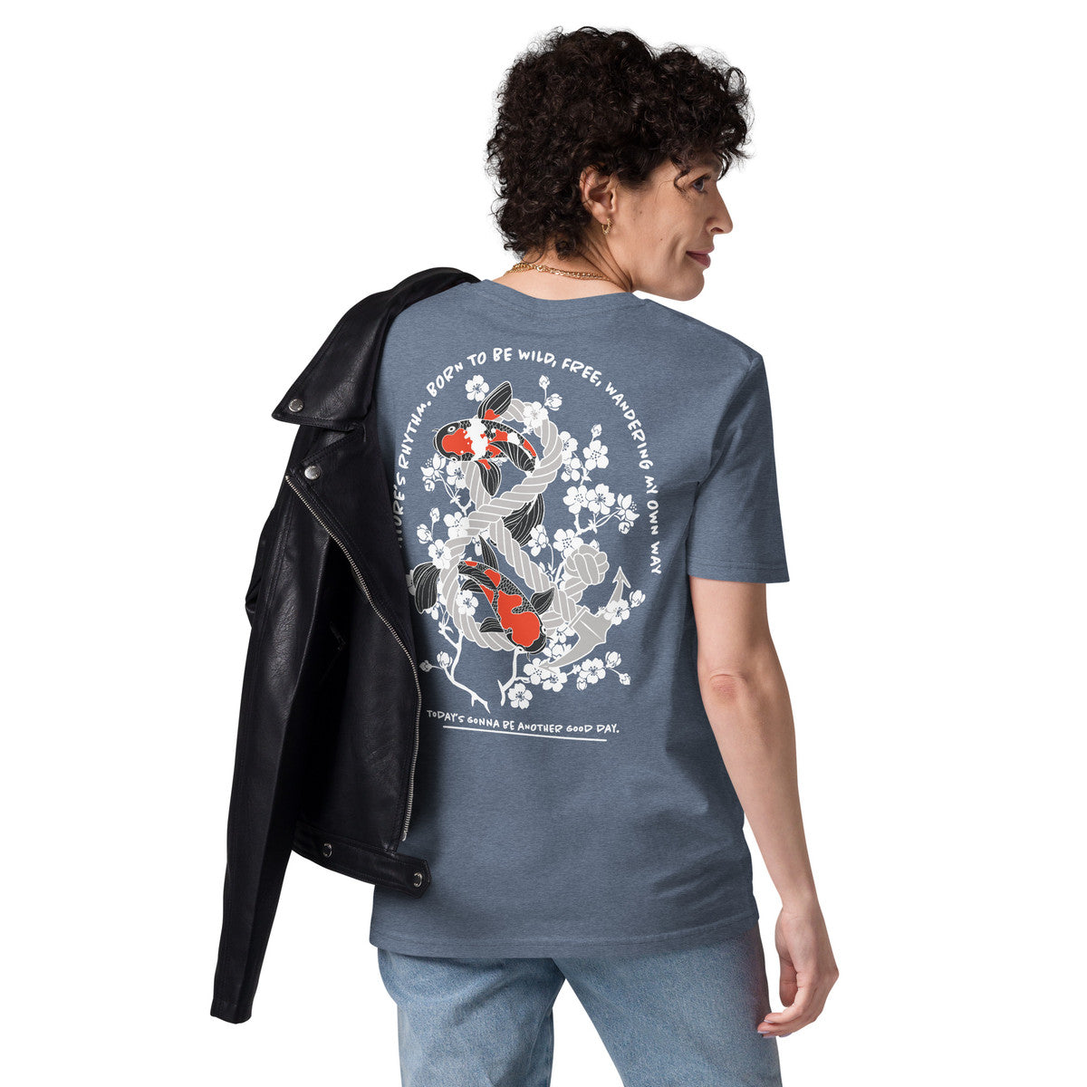 ANCHOR & CREW Koi Fish Another Good Day Organic Cotton T-Shirt