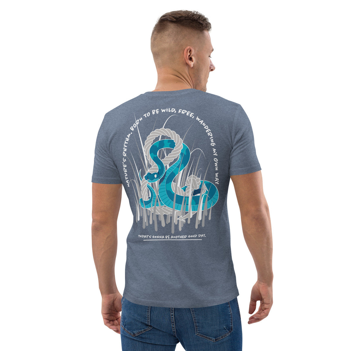 ANCHOR & CREW Snake Another Good Day Organic Cotton T-Shirt