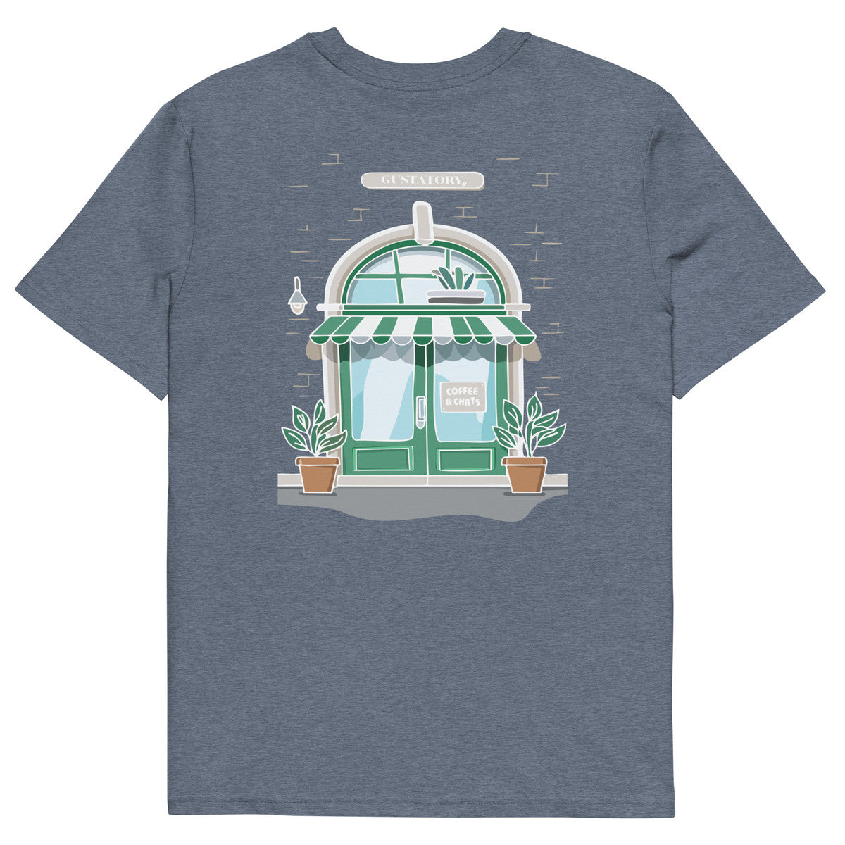 ANCHOR & CREW x GUSTATORY Coffee & Chats Organic Cotton Embroidered T-Shirt