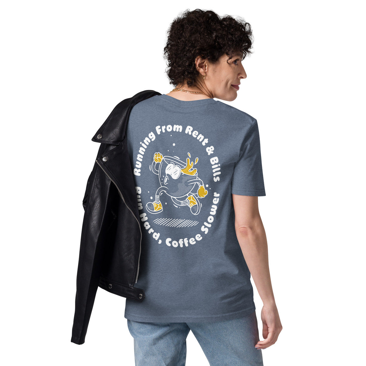 ANCHOR & CREW x GUSTATORY Coffee Over Bills Organic Cotton Embroidered T-Shirt 