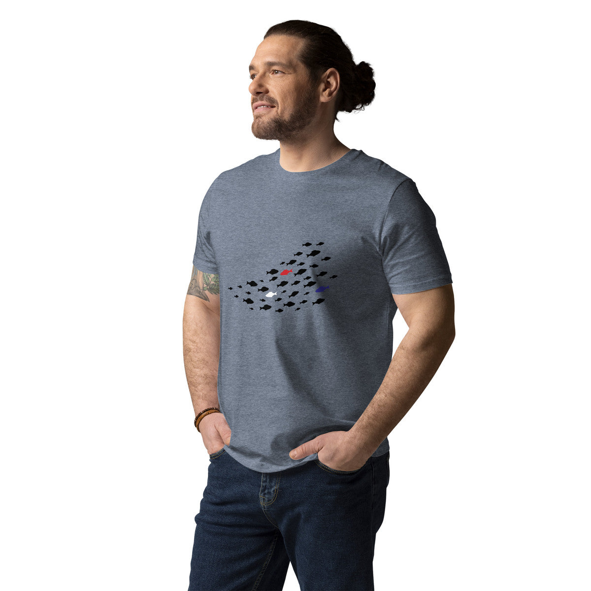 ANCHOR & CREW Fish Wheres William Going? Organic Cotton T-Shirt
