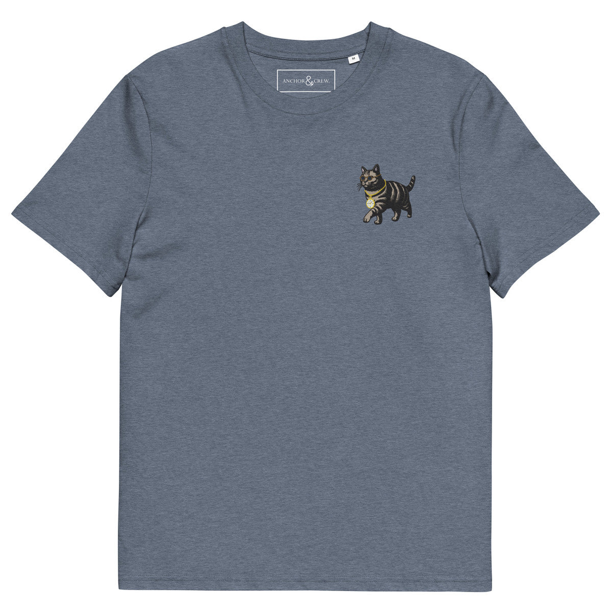 ANCHOR & CREW Cool Cat Actual Life Organic Cotton Embroidered T-Shirt