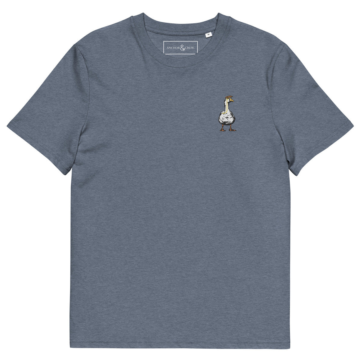 ANCHOR & CREW Dapper Duck Actual Life Organic Cotton Embroidered T-Shirt