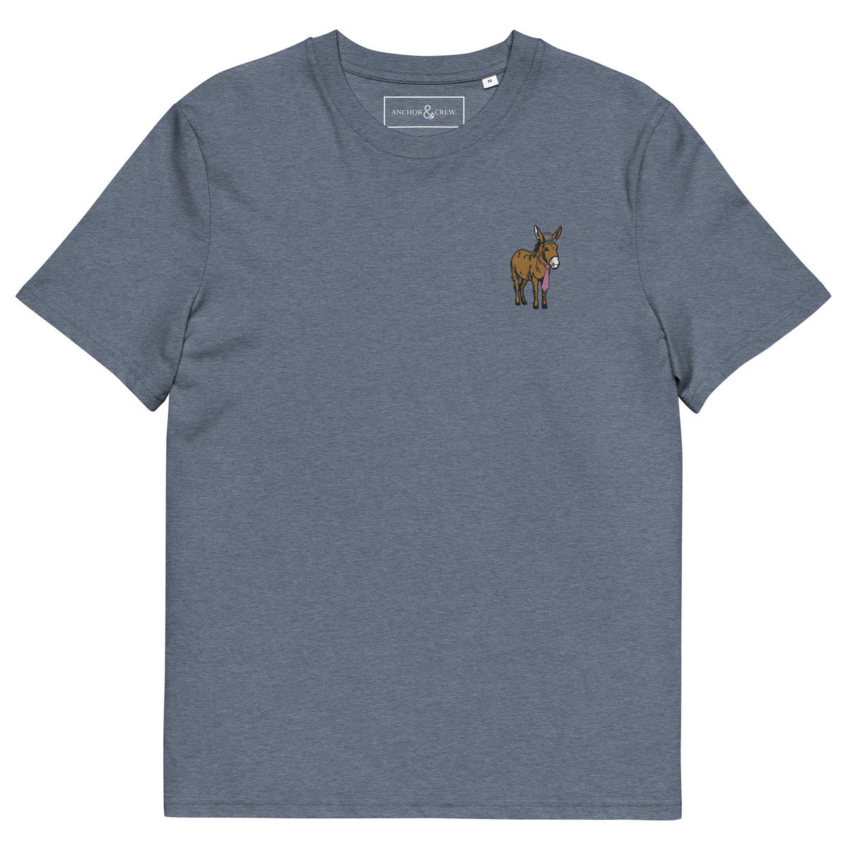 ANCHOR & CREW Smart Ass Actual Life Organic Cotton Embroidered T-Shirt