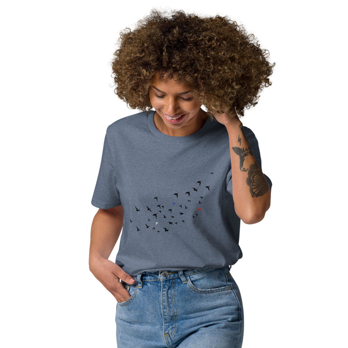 ANCHOR & CREW Birds Wheres William Going? Organic Cotton T-Shirt