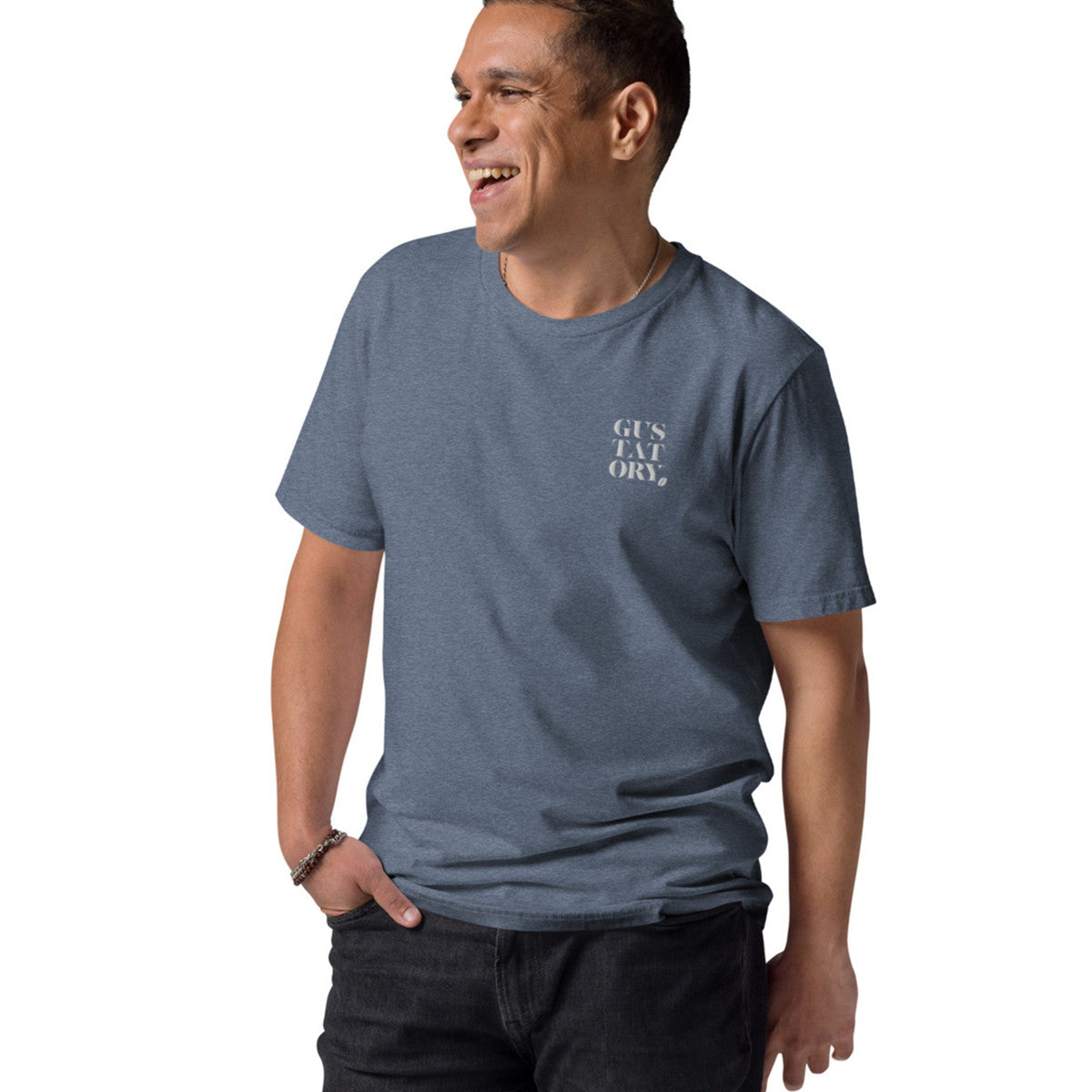 ANCHOR & CREW x GUSTATORY Tokyo Coffee Scene Organic Cotton Embroidered T-Shirt