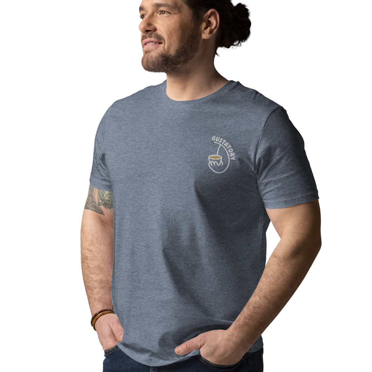 ANCHOR & CREW x GUSTATORY Coffee Alchemist Organic Cotton Embroidered T-Shirt