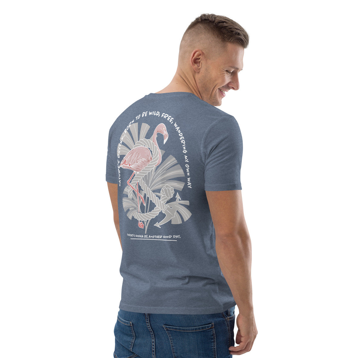 ANCHOR & CREW Flamingo Another Good Day Organic Cotton T-Shirt