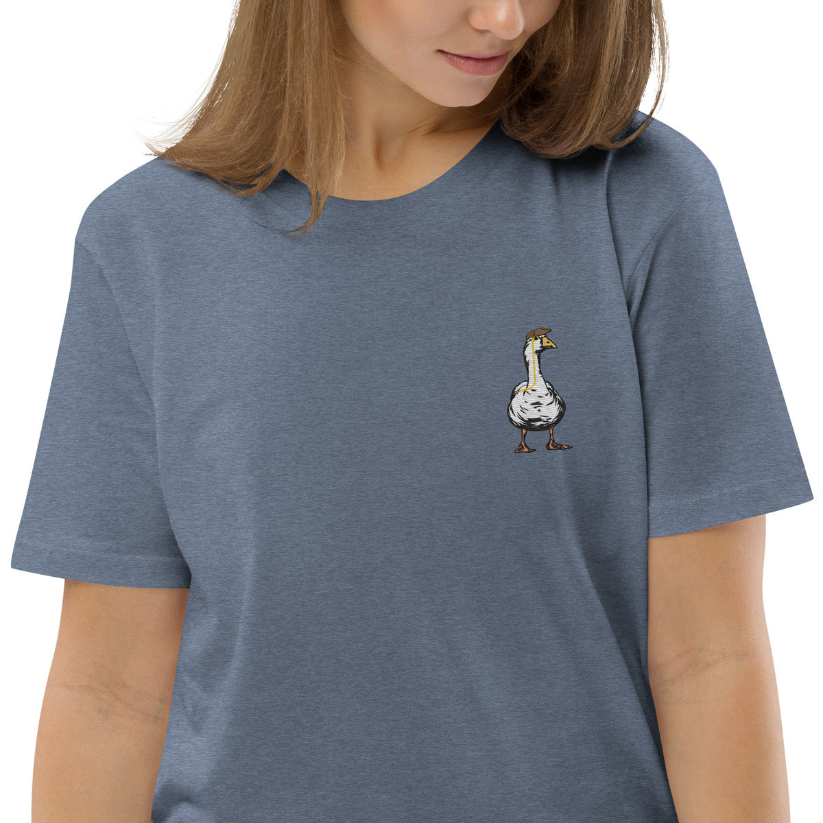 ANCHOR & CREW Dapper Duck Actual Life Organic Cotton Embroidered T-Shirt