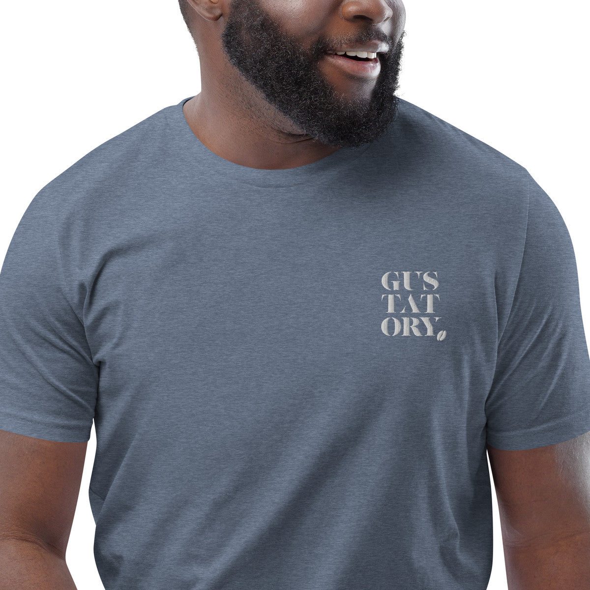 ANCHOR & CREW x GUSTATORY London Coffee Scene Organic Cotton Embroidered T-Shirt