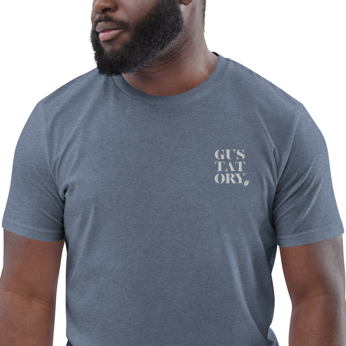 ANCHOR & CREW x GUSTATORY Edinburgh Coffee Scene Organic Cotton Embroidered T-Shirt