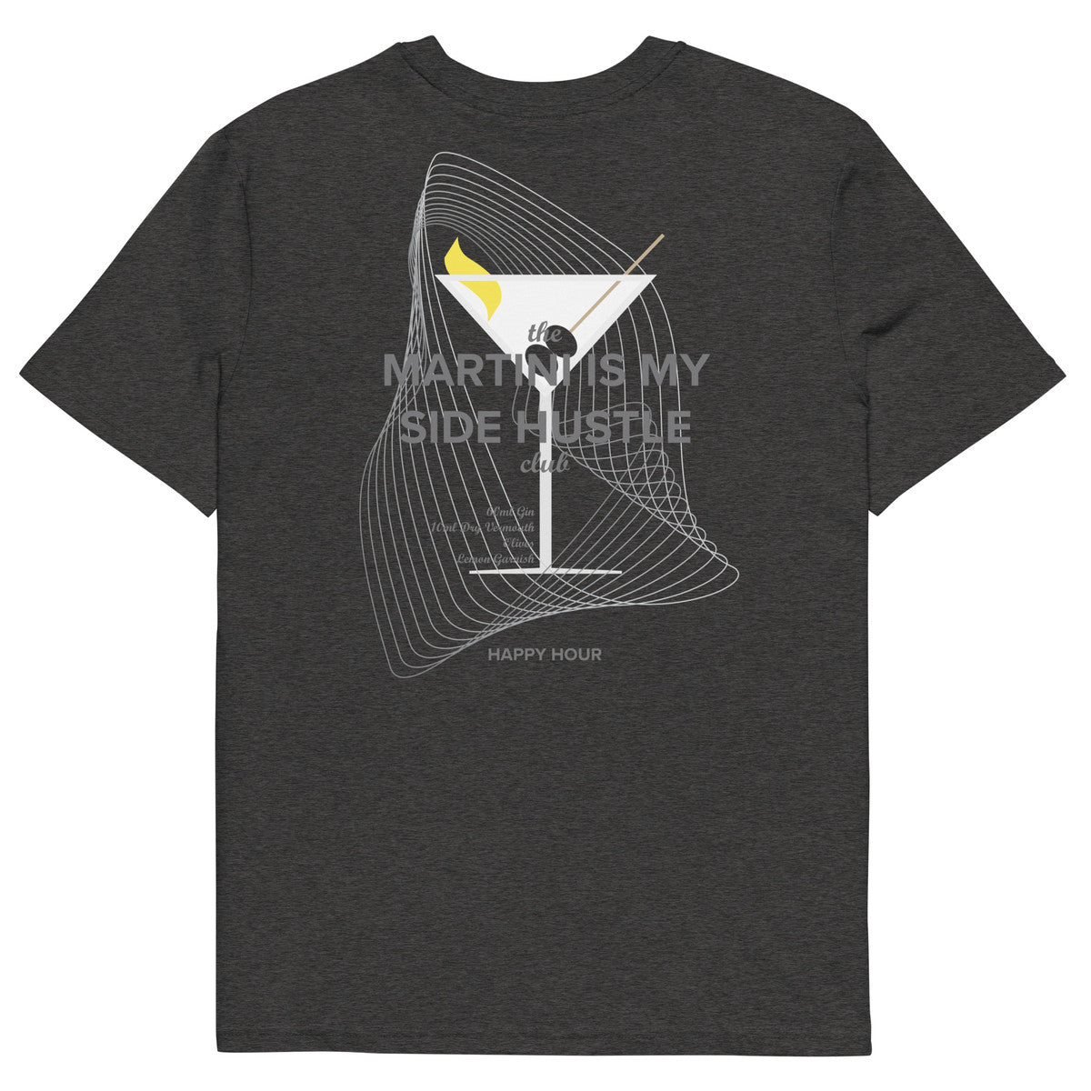 ANCHOR & CREW Martini Is My Side Hustle Club Organic Cotton T-Shirt
