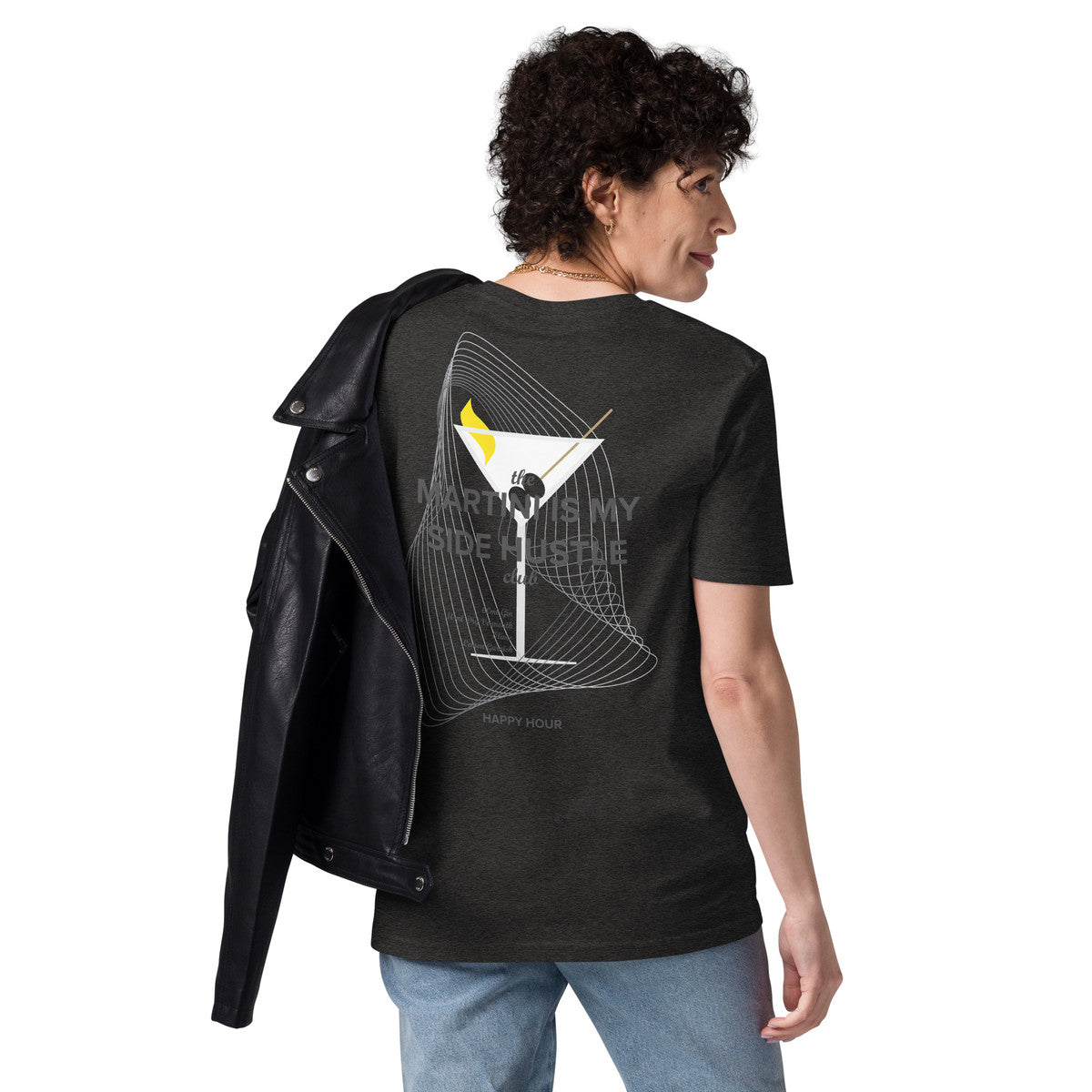 ANCHOR & CREW Martini Is My Side Hustle Club Organic Cotton T-Shirt