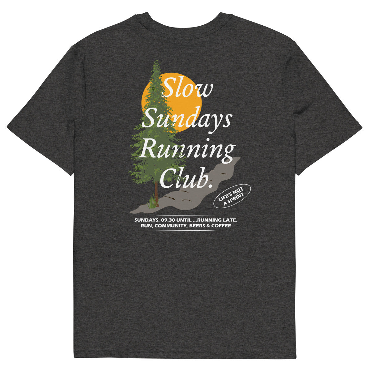 ANCHOR & CREW Mountain Pine Slow Sundays Running Club Organic Cotton T-Shirt