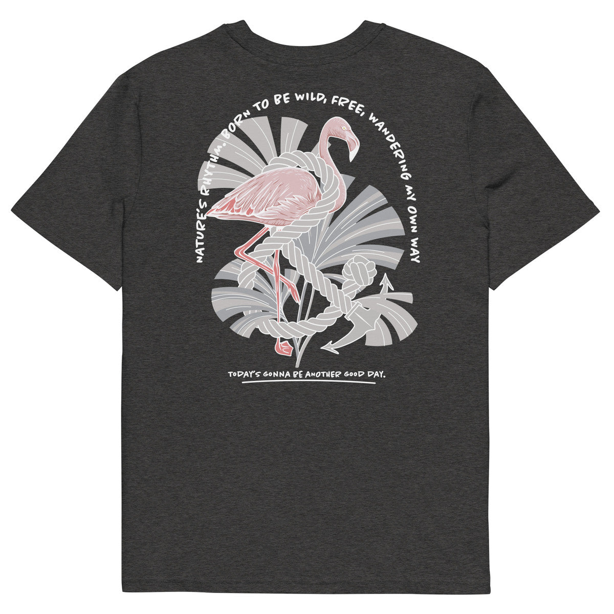ANCHOR & CREW Flamingo Another Good Day Organic Cotton T-Shirt