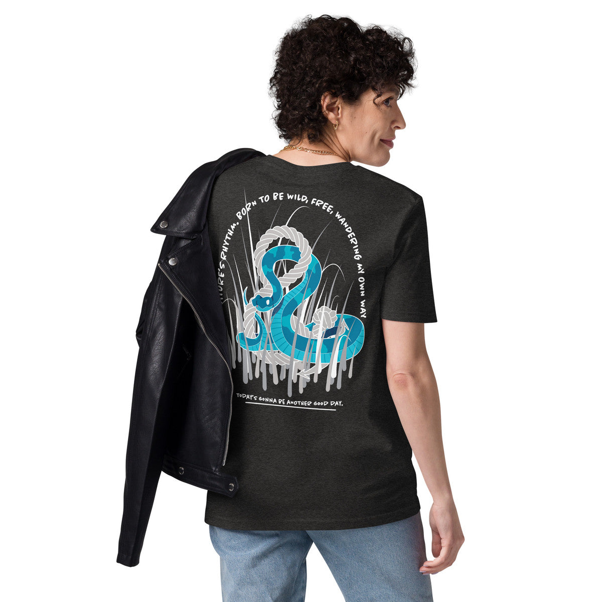 ANCHOR & CREW Snake Another Good Day Organic Cotton T-Shirt