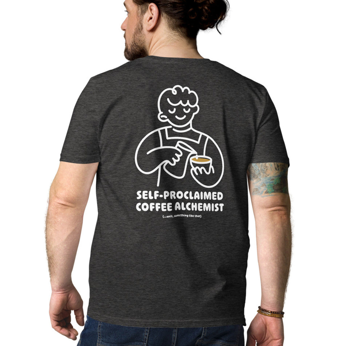 ANCHOR & CREW x GUSTATORY Coffee Alchemist Organic Cotton Embroidered T-Shirt