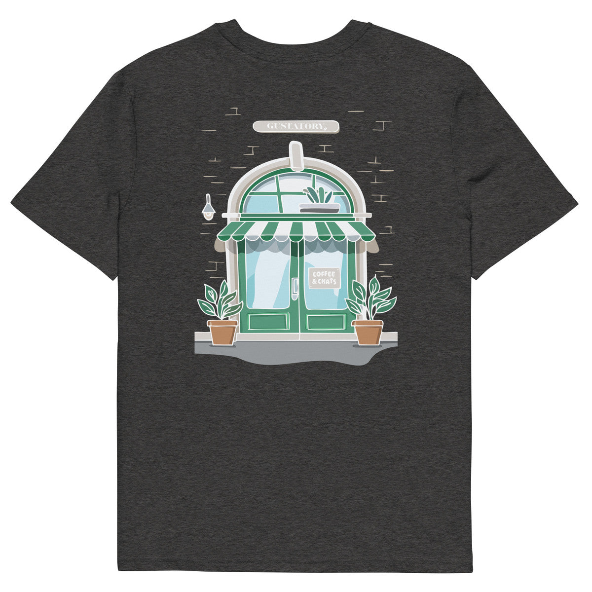 ANCHOR & CREW x GUSTATORY Coffee & Chats Organic Cotton Embroidered T-Shirt