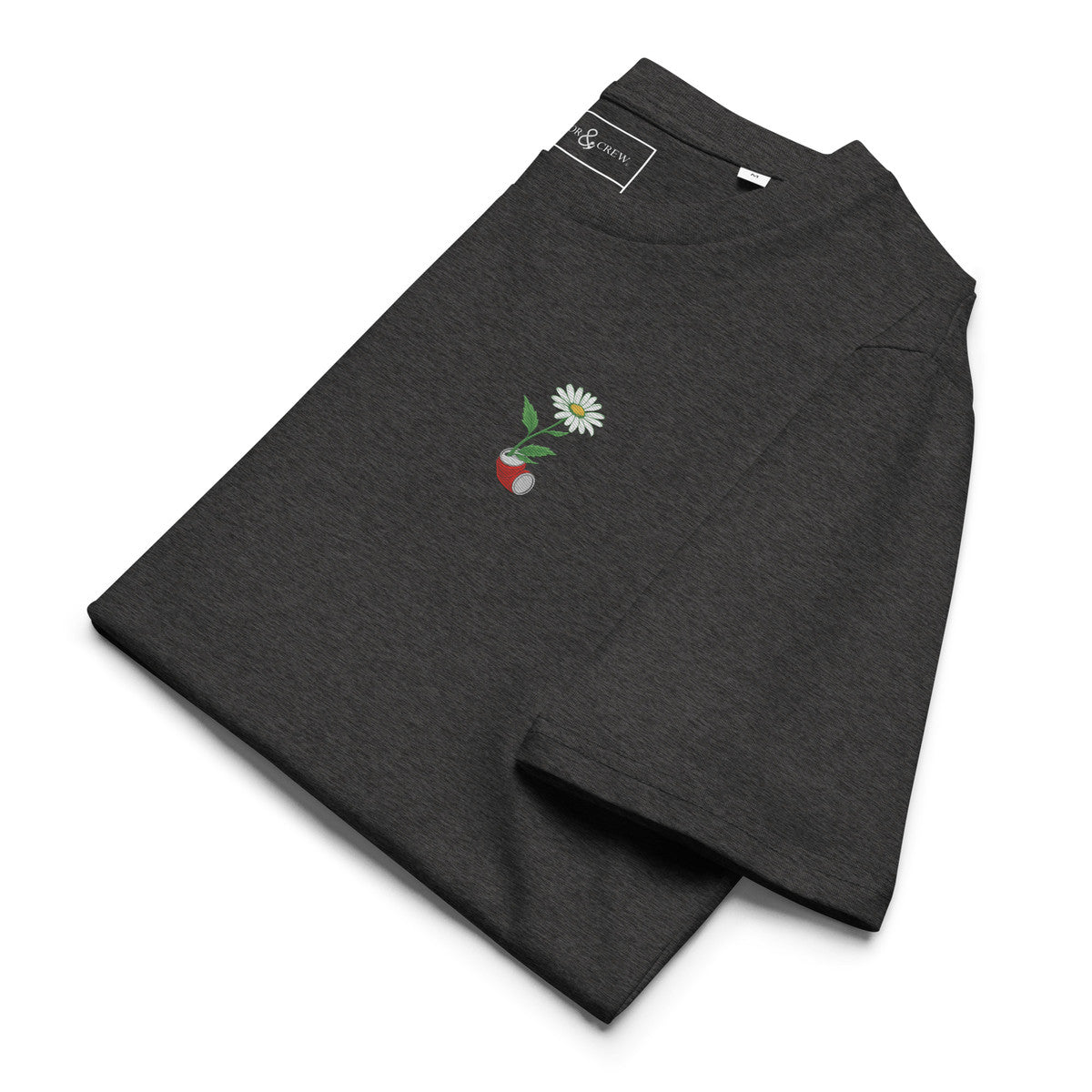 ANCHOR & CREW Daisy Dystopia Garden Organic Cotton Embroidered T-Shirt