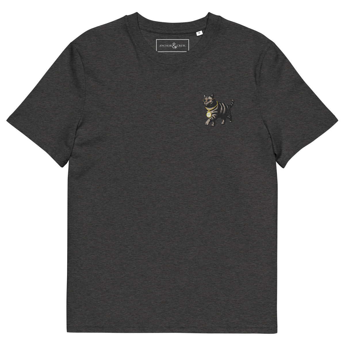ANCHOR & CREW Cool Cat Actual Life Organic Cotton Embroidered T-Shirt