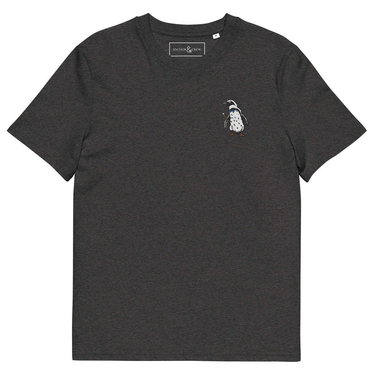 ANCHOR & CREW Penguin Suit Actual Life Organic Cotton Embroidered T-Shirt