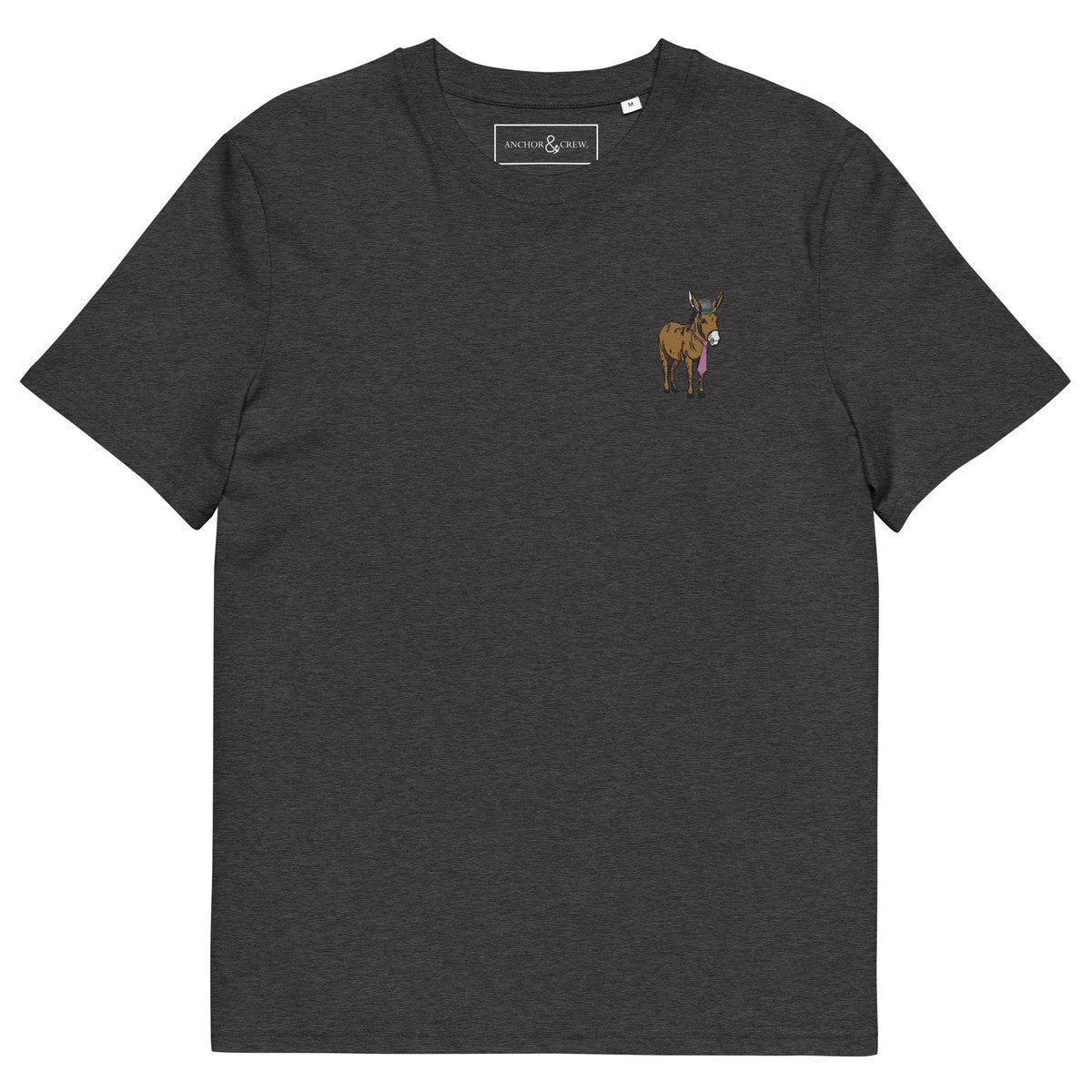 ANCHOR & CREW Smart Ass Actual Life Organic Cotton Embroidered T-Shirt