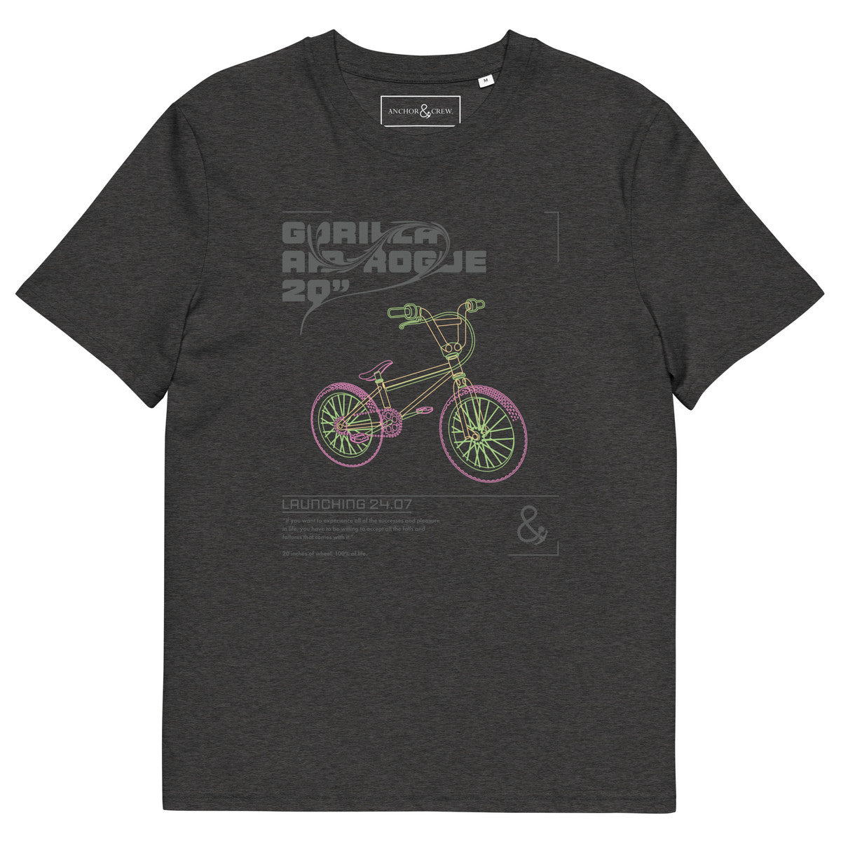 ANCHOR & CREW Gorilla Air-Rogue Bike Archives Organic Cotton T-Shirt
