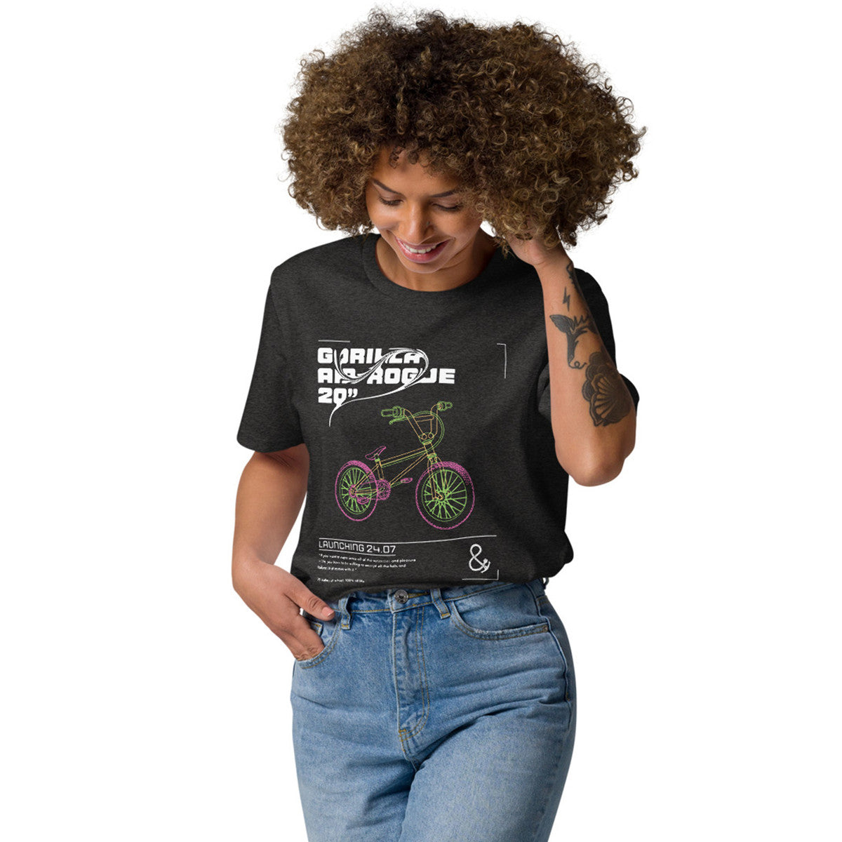 ANCHOR & CREW Gorilla Air-Rogue Bike Archives Organic Cotton T-Shirt